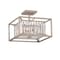 Designers Fountain 16in Linares 3-Light Aged Platinum Interior Ceiling Light Semi Flush Mount 87411-AP - alternate 1